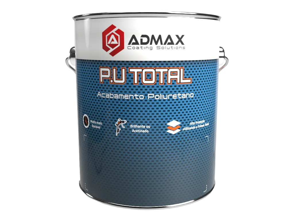 Verniz poliuretano industrial PU Total Admax Tintas para acabamento e proteção de superfícies